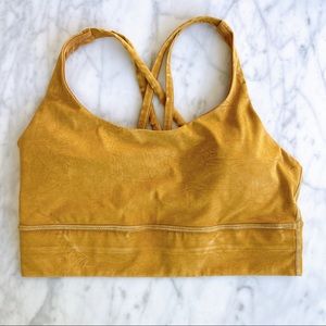 Lululemon space dye energy long line bra M